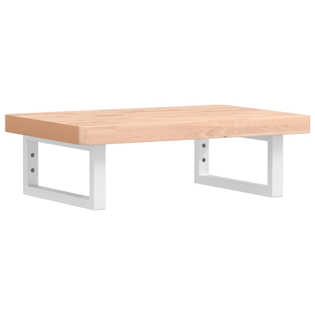 Badkamer wandschap staal en massief beukenhout is nu te koop bij PeponiXL, paradijselijk wonen!