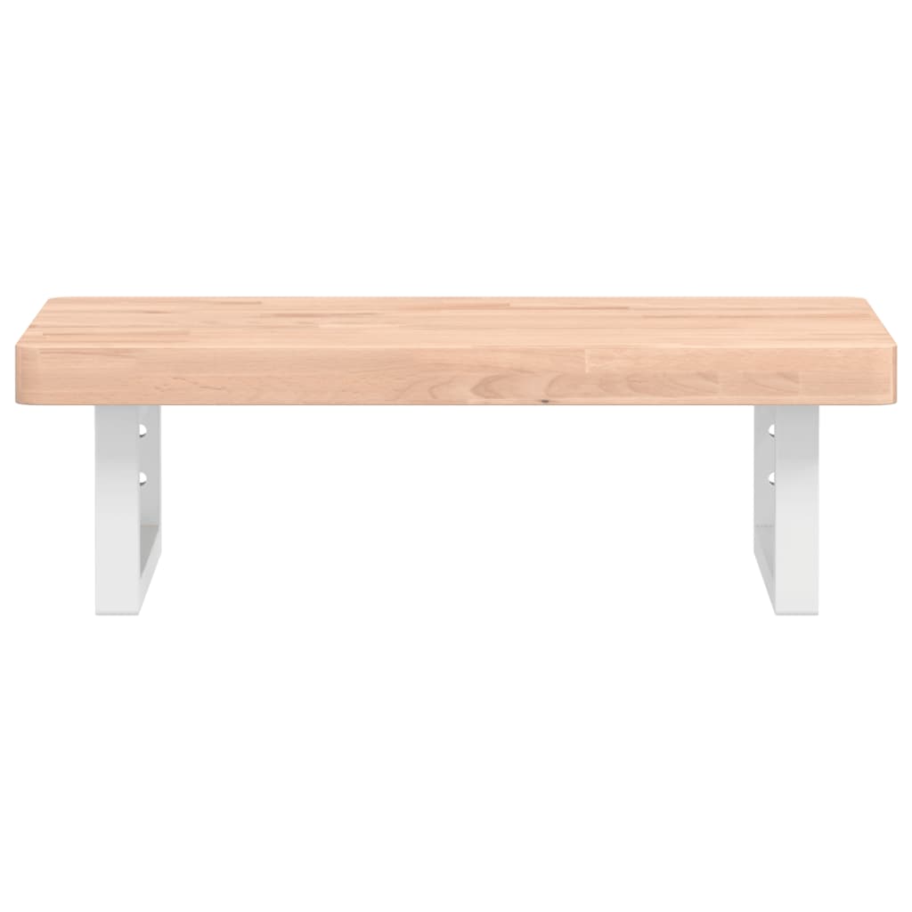 Badkamer wandschap staal en massief beukenhout is nu te koop bij PeponiXL, paradijselijk wonen!