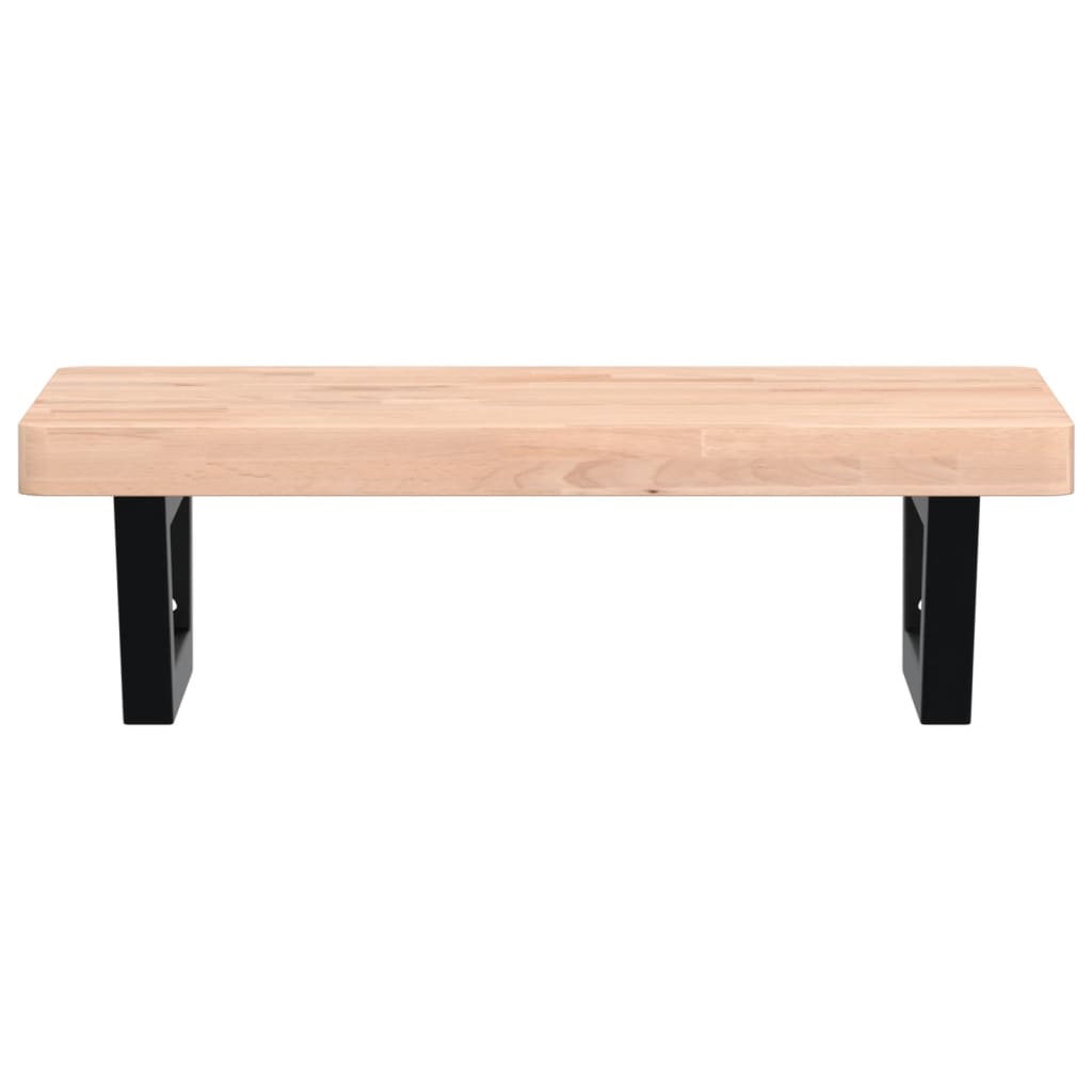 Badkamer wandschap staal en massief beukenhout is nu te koop bij PeponiXL, paradijselijk wonen!