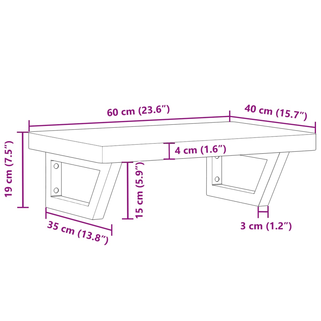 Badkamer wandschap staal en massief beukenhout is nu te koop bij PeponiXL, paradijselijk wonen!
