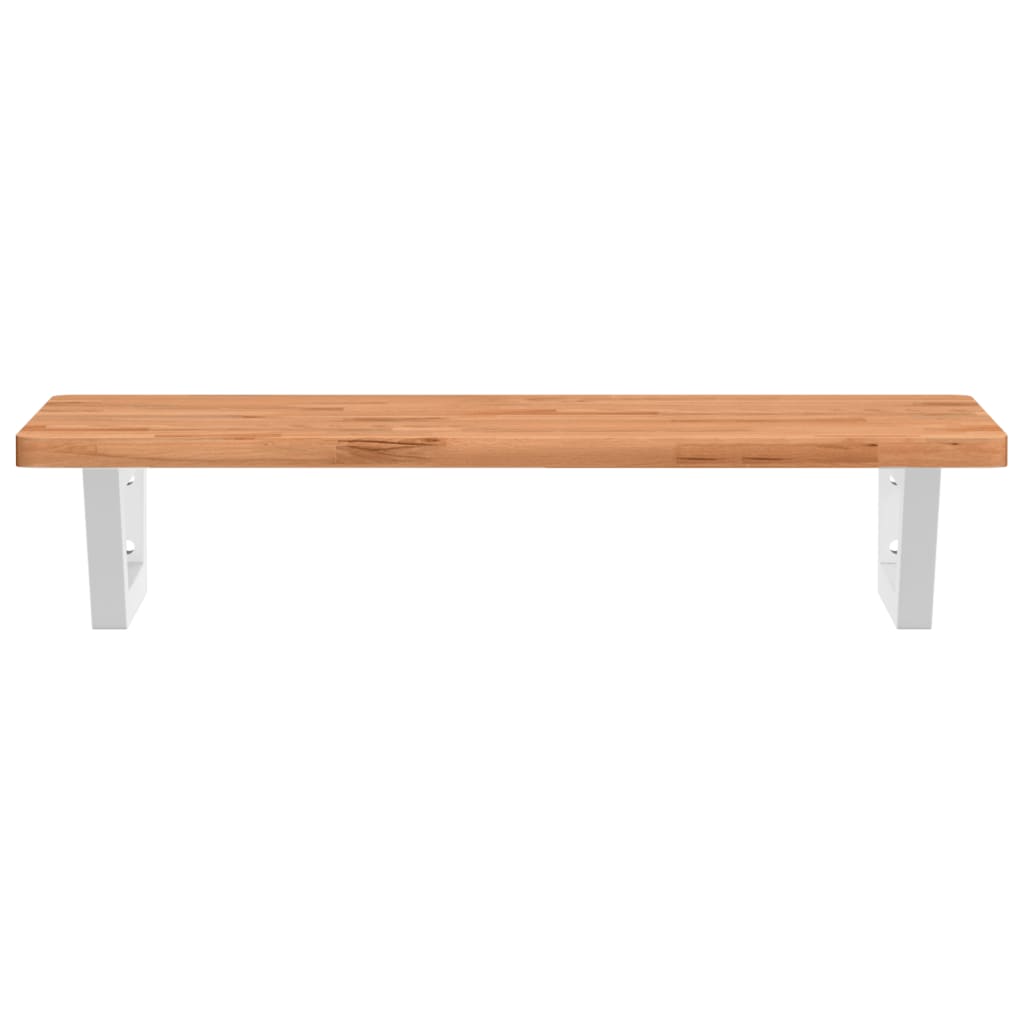 Badkamer wandschap staal en massief beukenhout is nu te koop bij PeponiXL, paradijselijk wonen!