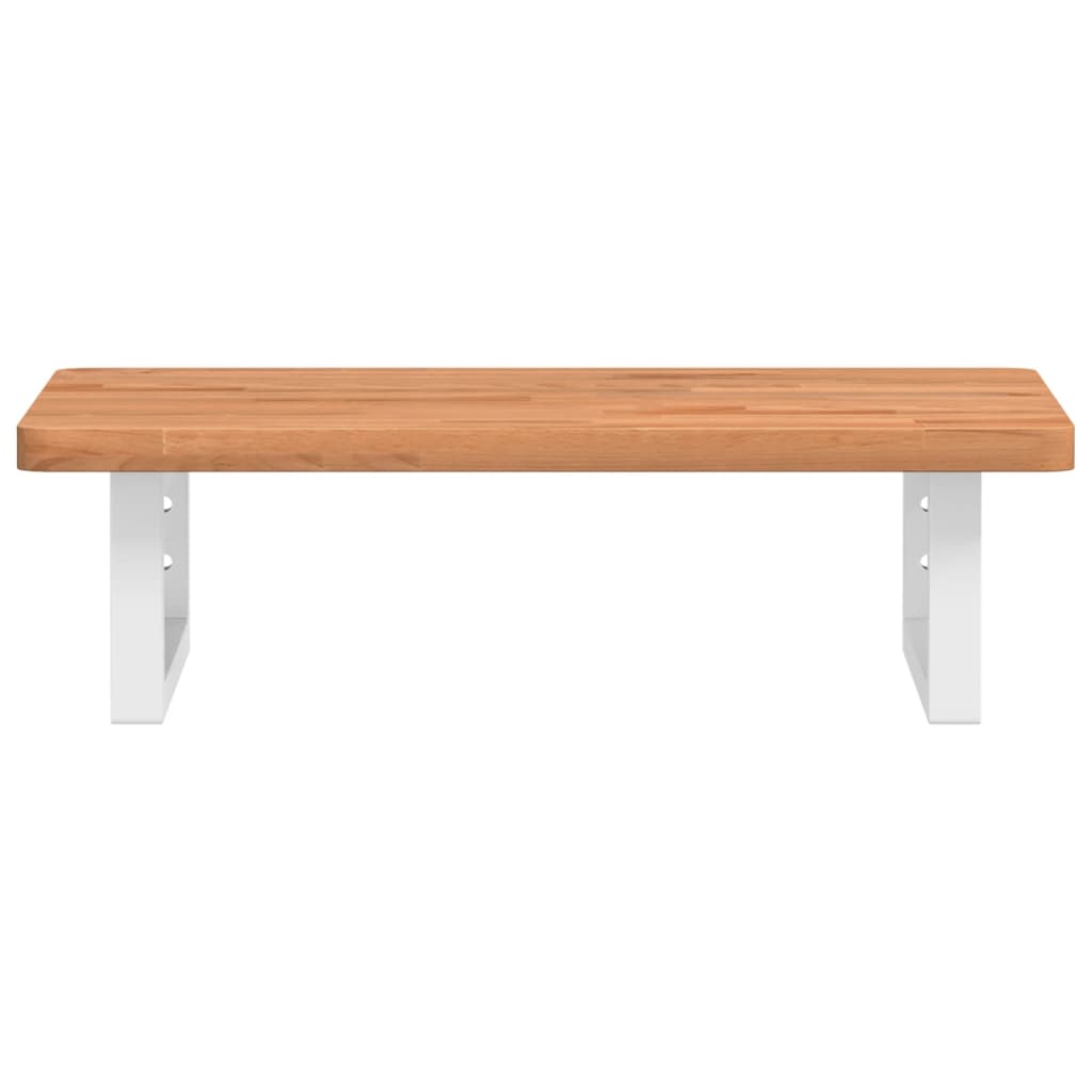 Badkamer wandschap staal en massief beukenhout is nu te koop bij PeponiXL, paradijselijk wonen!