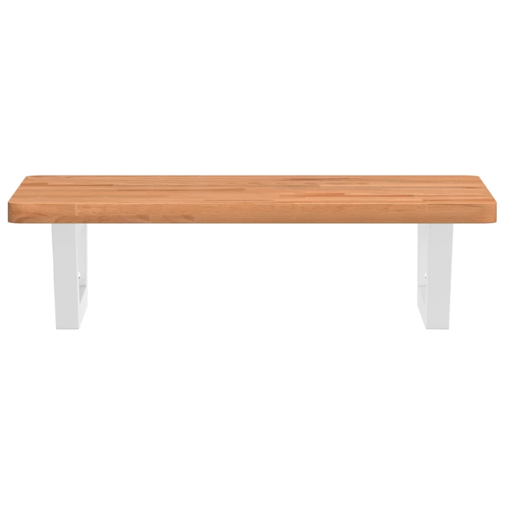Badkamer wandschap staal en massief beukenhout is nu te koop bij PeponiXL, paradijselijk wonen!