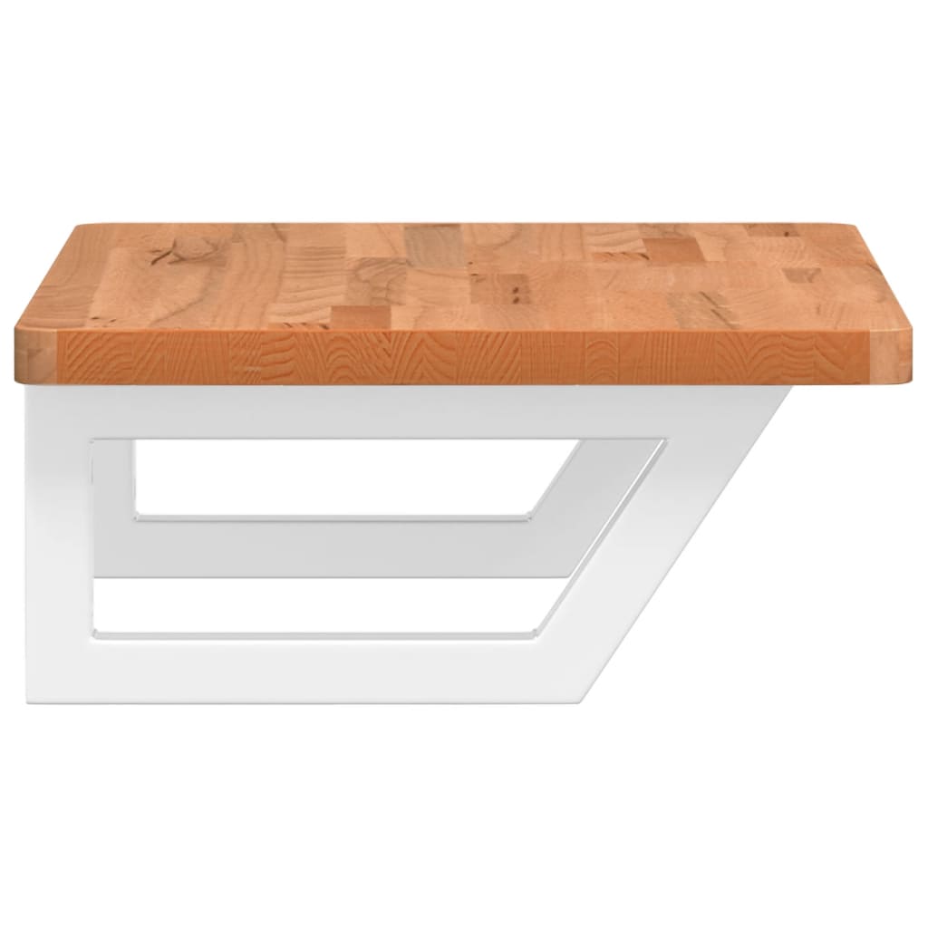Badkamer wandschap staal en massief beukenhout is nu te koop bij PeponiXL, paradijselijk wonen!