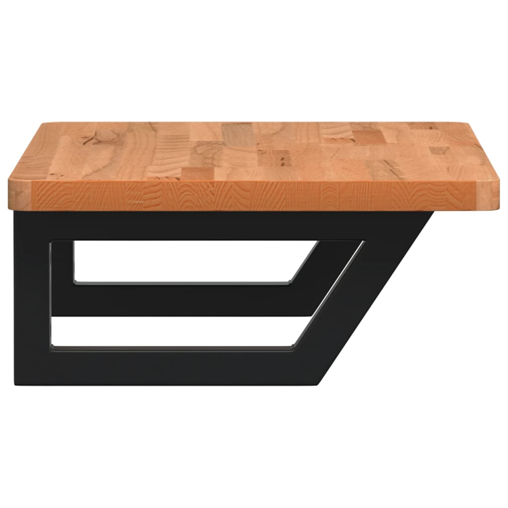 Badkamer wandschap staal en massief beukenhout is nu te koop bij PeponiXL, paradijselijk wonen!