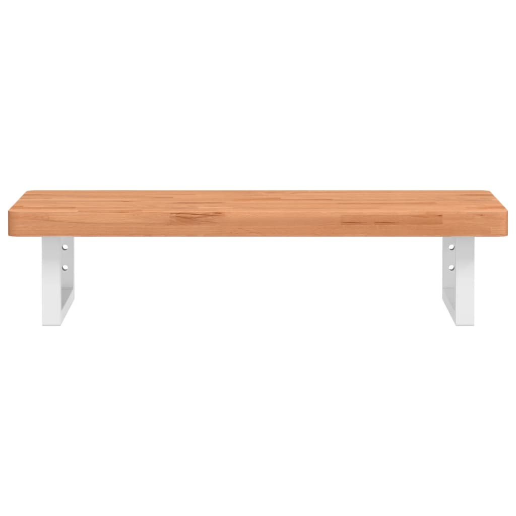 Badkamer wandschap staal en massief beukenhout is nu te koop bij PeponiXL, paradijselijk wonen!