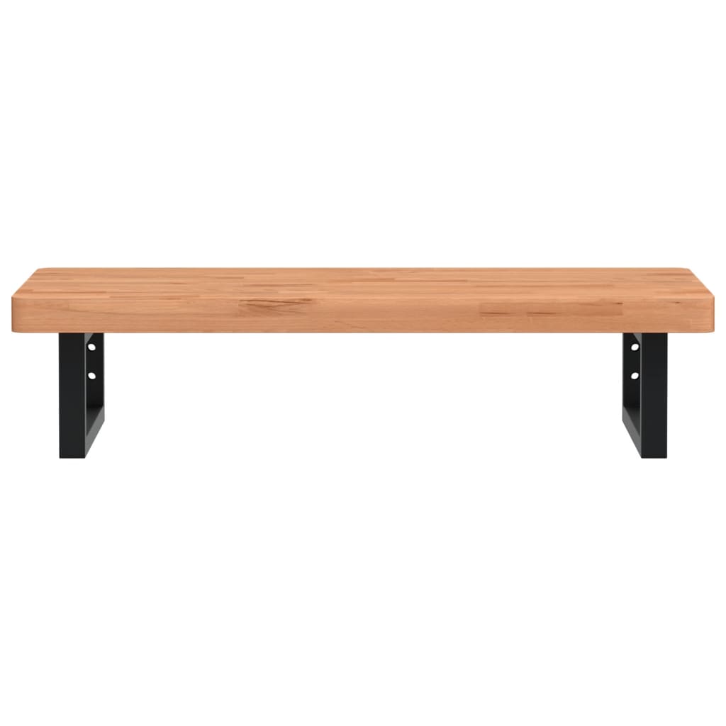 Badkamer wandschap staal en massief beukenhout is nu te koop bij PeponiXL, paradijselijk wonen!