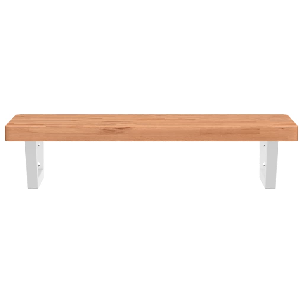 Badkamer wandschap staal en massief beukenhout is nu te koop bij PeponiXL, paradijselijk wonen!