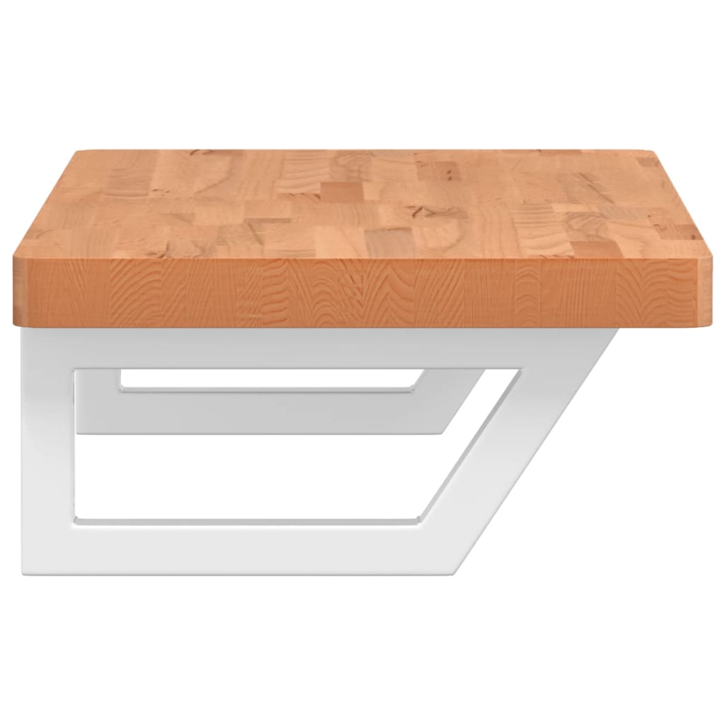 Badkamer wandschap staal en massief beukenhout is nu te koop bij PeponiXL, paradijselijk wonen!