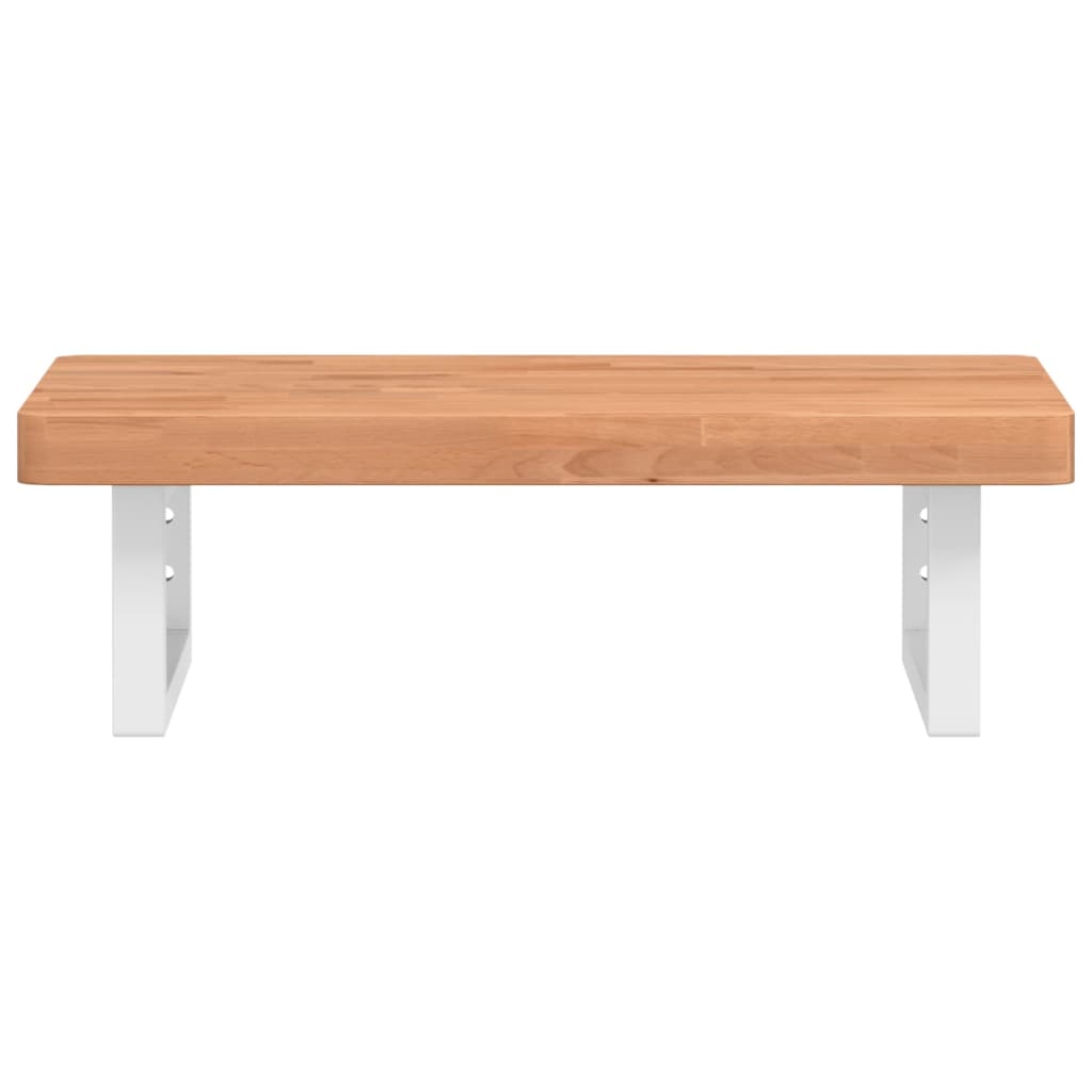 Badkamer wandschap staal en massief beukenhout is nu te koop bij PeponiXL, paradijselijk wonen!