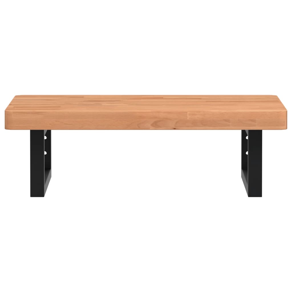 Badkamer wandschap staal en massief beukenhout is nu te koop bij PeponiXL, paradijselijk wonen!