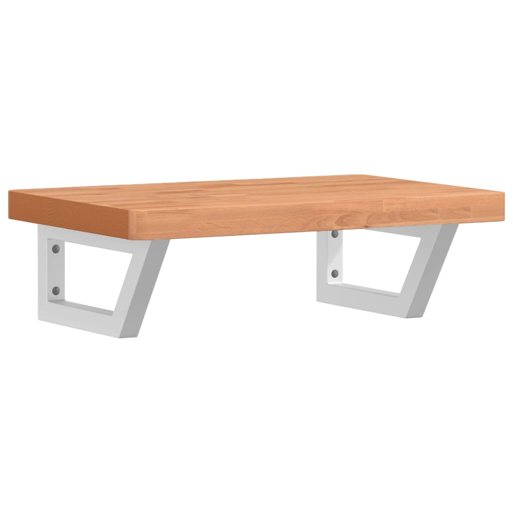 Badkamer wandschap staal en massief beukenhout is nu te koop bij PeponiXL, paradijselijk wonen!