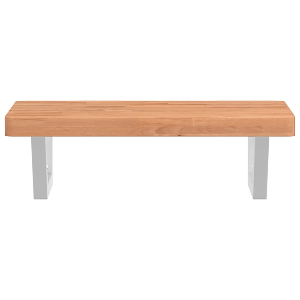 Badkamer wandschap staal en massief beukenhout is nu te koop bij PeponiXL, paradijselijk wonen!