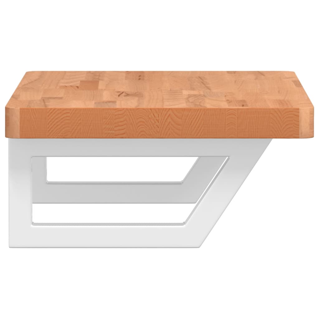 Badkamer wandschap staal en massief beukenhout is nu te koop bij PeponiXL, paradijselijk wonen!