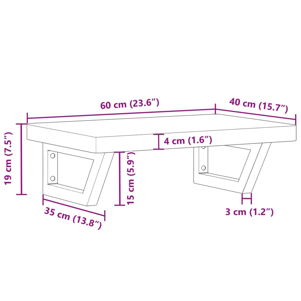 Badkamer wandschap staal en massief beukenhout is nu te koop bij PeponiXL, paradijselijk wonen!