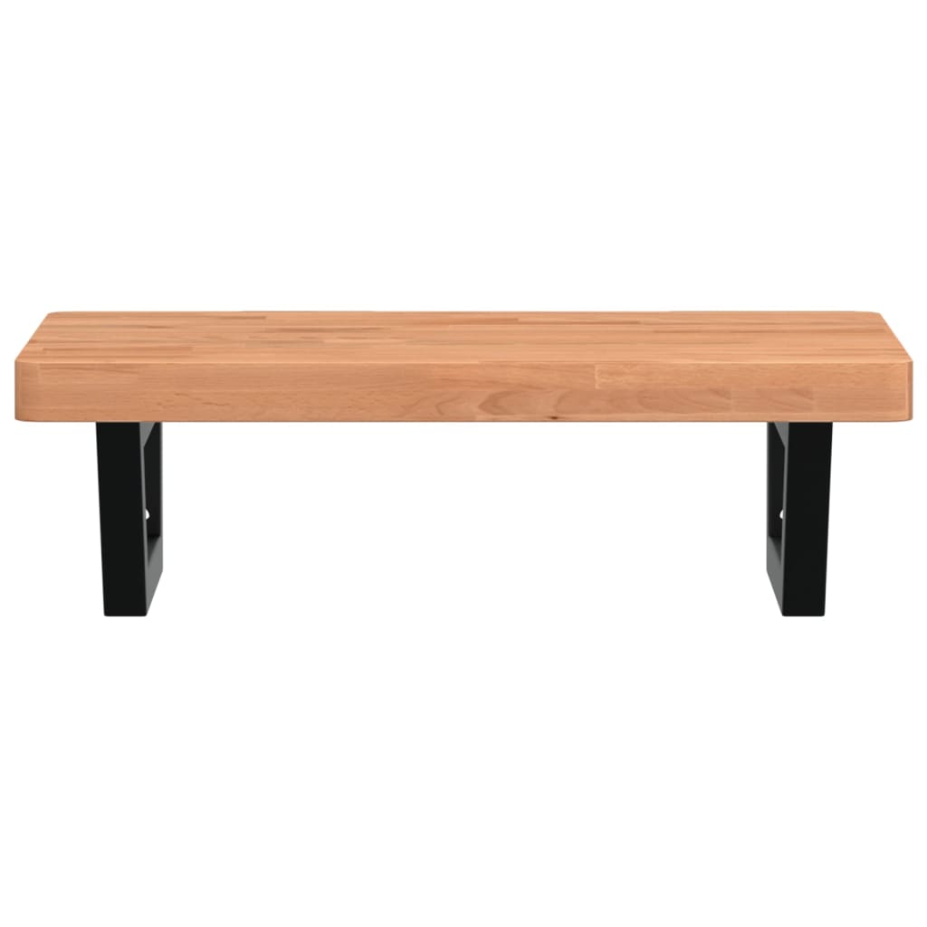 Badkamer wandschap staal en massief beukenhout is nu te koop bij PeponiXL, paradijselijk wonen!