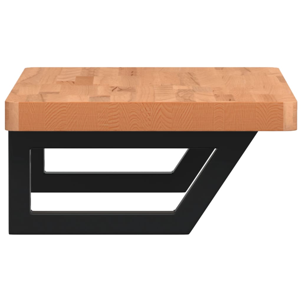 Badkamer wandschap staal en massief beukenhout is nu te koop bij PeponiXL, paradijselijk wonen!