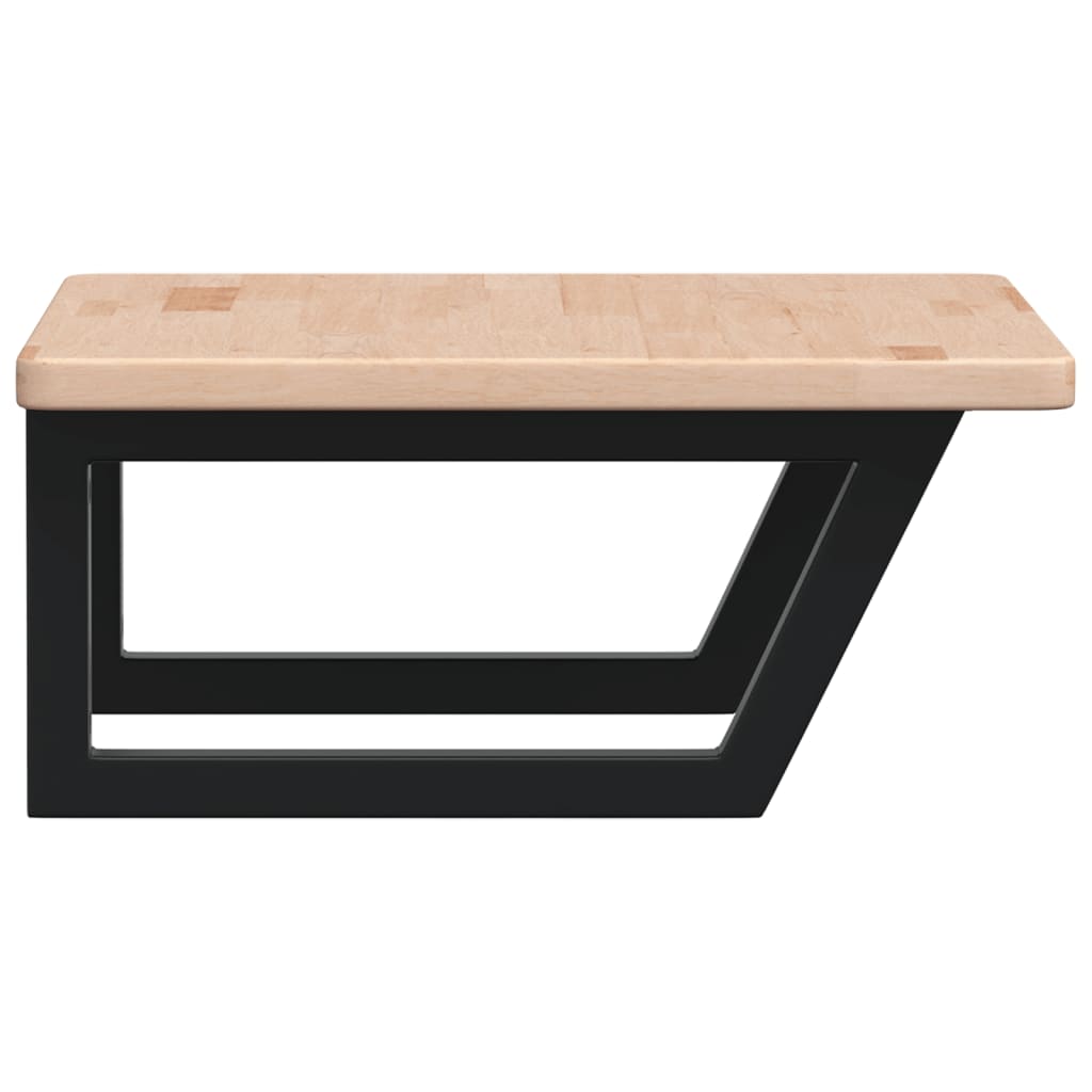 Badkamer wandschap staal en massief eikenhout is nu te koop bij PeponiXL, paradijselijk wonen!