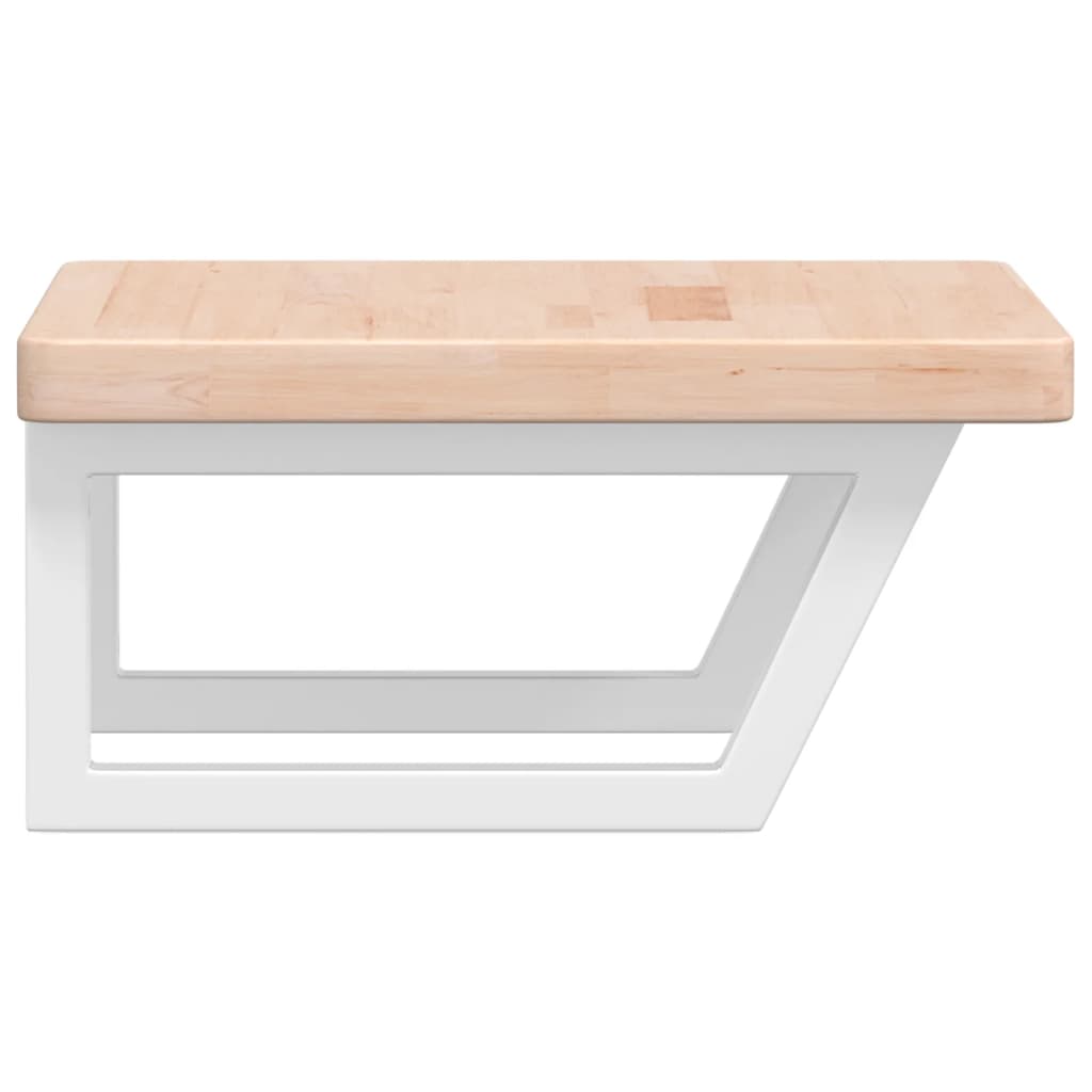 Badkamer wandschap staal en massief eikenhout is nu te koop bij PeponiXL, paradijselijk wonen!