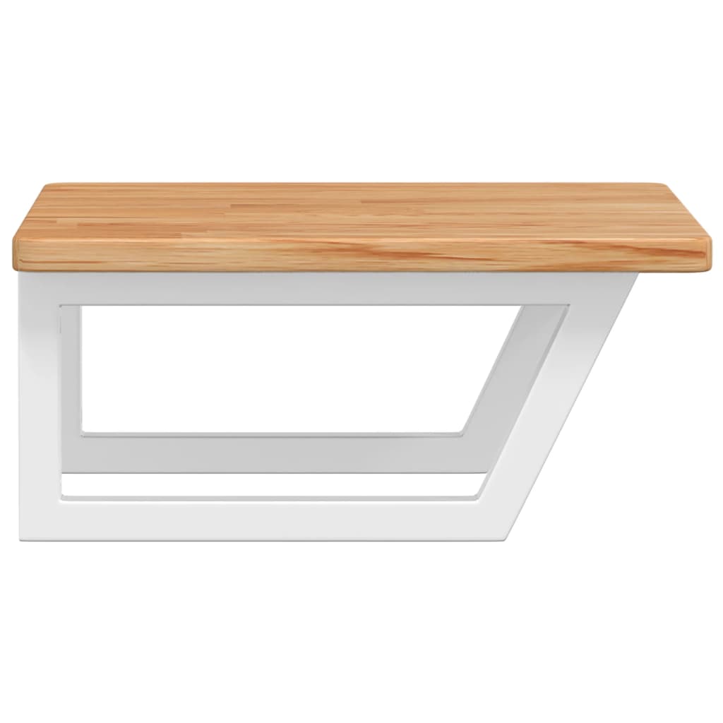 Badkamer wandschap staal en massief eikenhout is nu te koop bij PeponiXL, paradijselijk wonen!