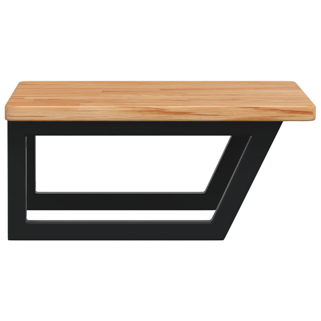 Badkamer wandschap staal en massief eikenhout is nu te koop bij PeponiXL, paradijselijk wonen!