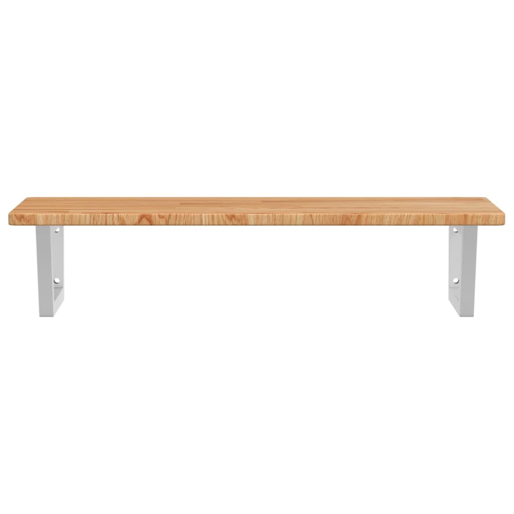 Badkamer wandschap staal en massief eikenhout is nu te koop bij PeponiXL, paradijselijk wonen!