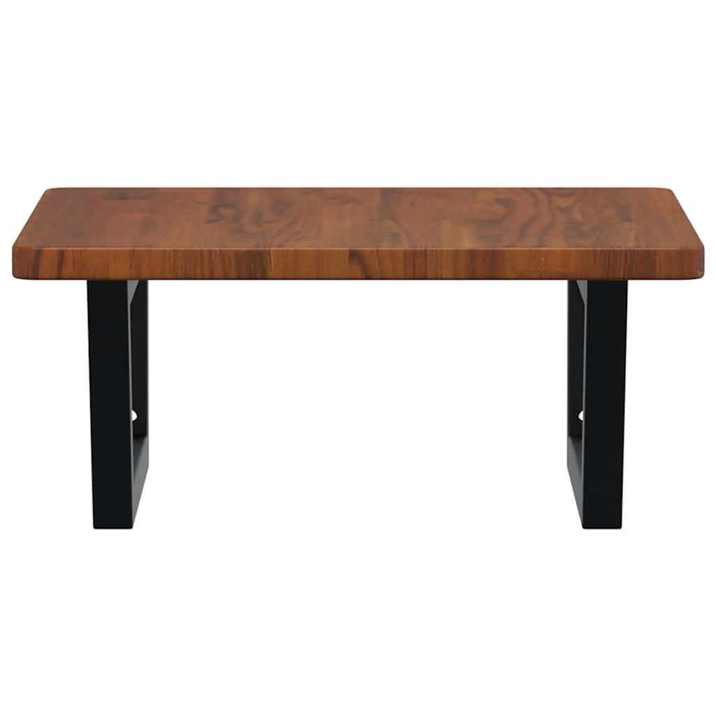 Badkamer wandschap staal en massief eikenhout is nu te koop bij PeponiXL, paradijselijk wonen!