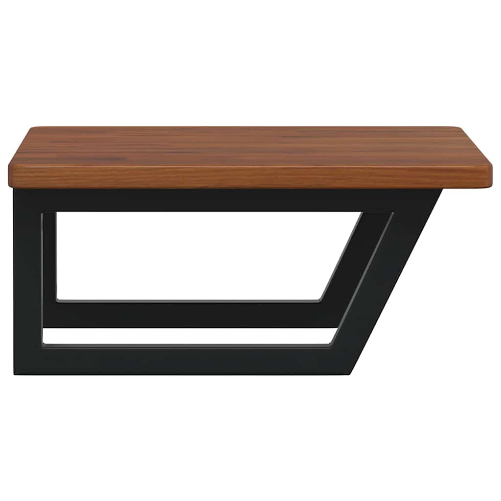 Badkamer wandschap staal en massief eikenhout is nu te koop bij PeponiXL, paradijselijk wonen!