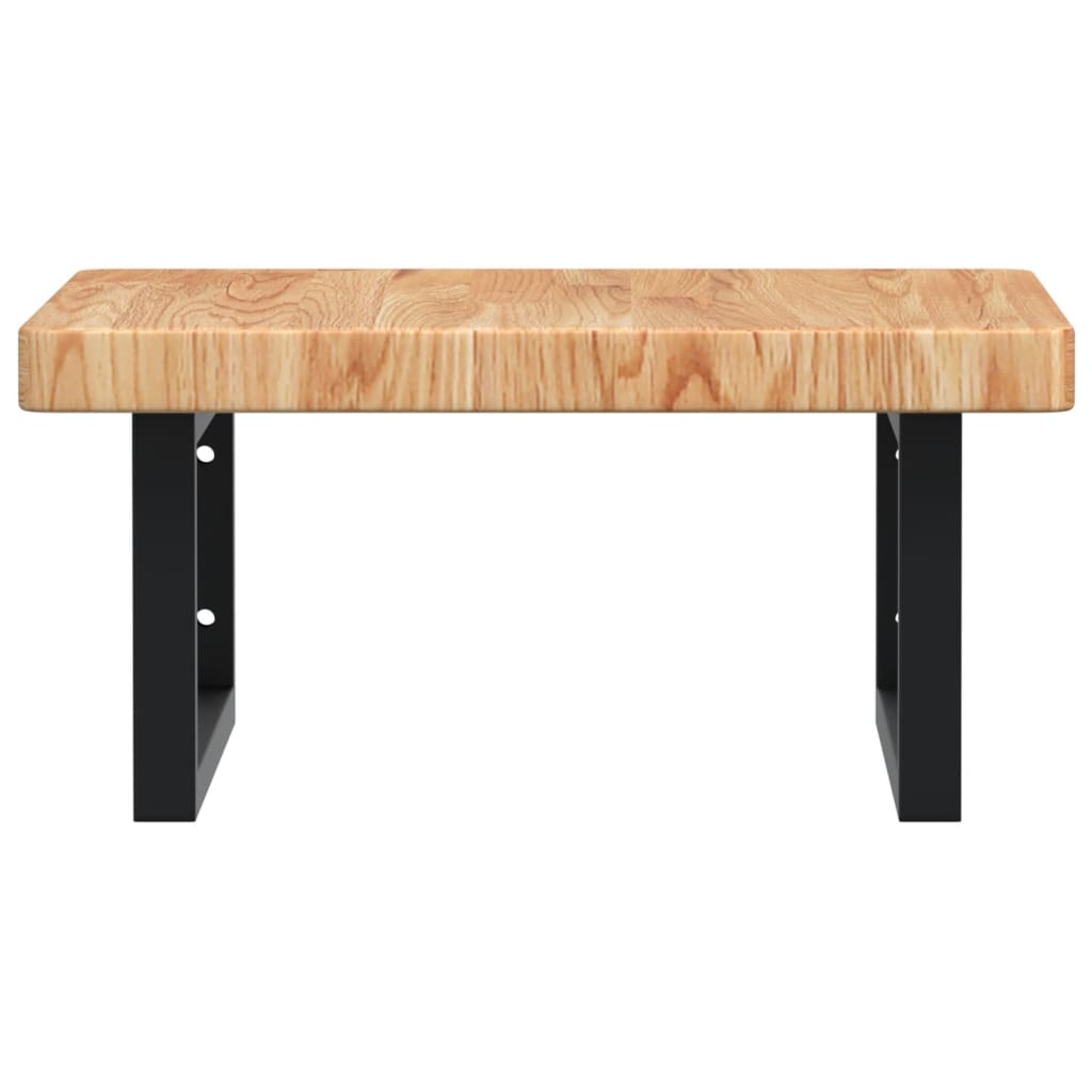 Badkamer wandschap staal en massief eikenhout is nu te koop bij PeponiXL, paradijselijk wonen!