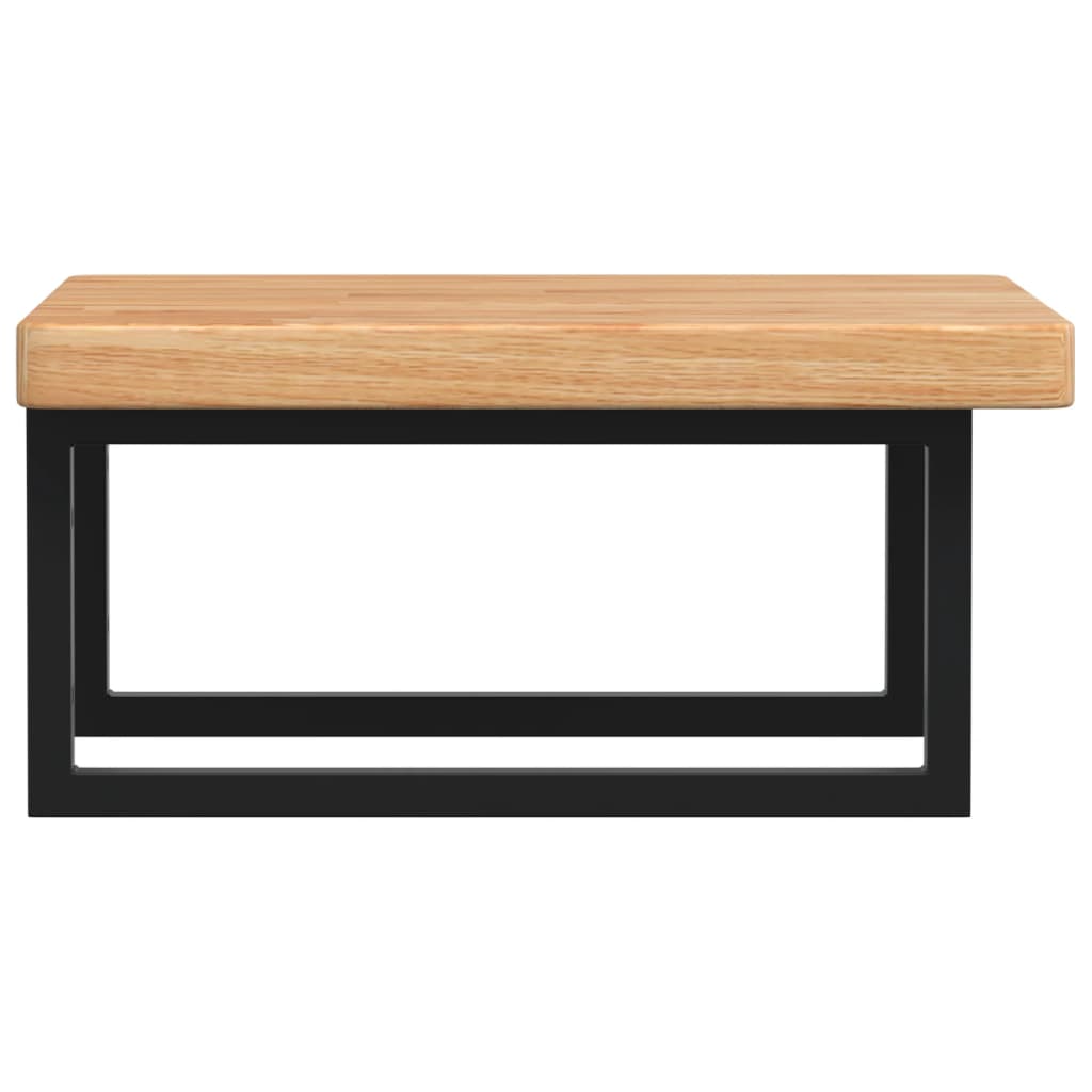 Badkamer wandschap staal en massief eikenhout is nu te koop bij PeponiXL, paradijselijk wonen!