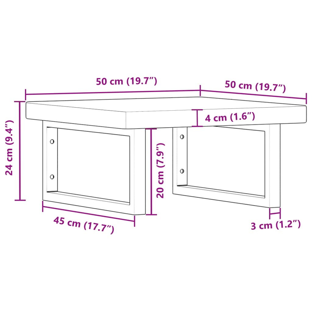 Badkamer wandschap staal en massief eikenhout is nu te koop bij PeponiXL, paradijselijk wonen!