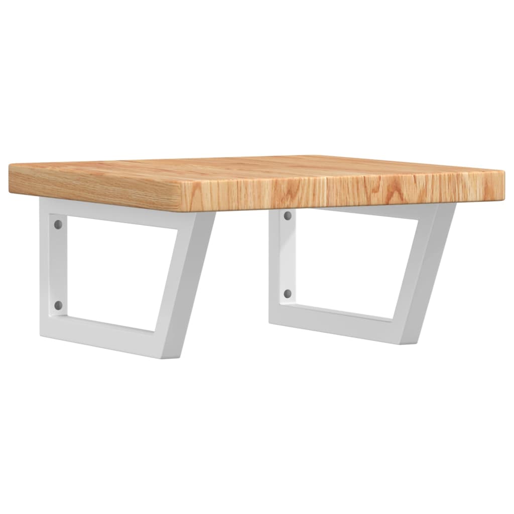 Badkamer wandschap staal en massief eikenhout is nu te koop bij PeponiXL, paradijselijk wonen!