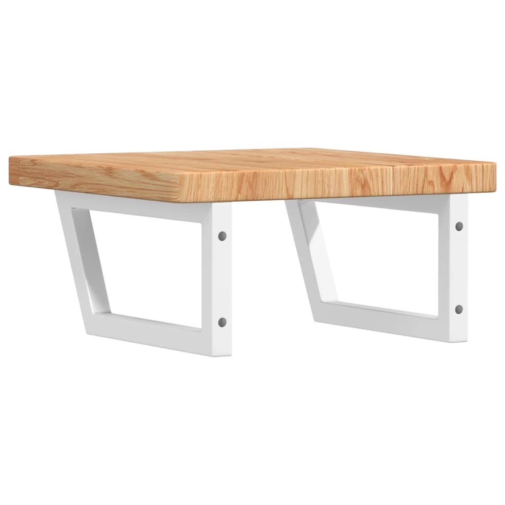 Badkamer wandschap staal en massief eikenhout is nu te koop bij PeponiXL, paradijselijk wonen!