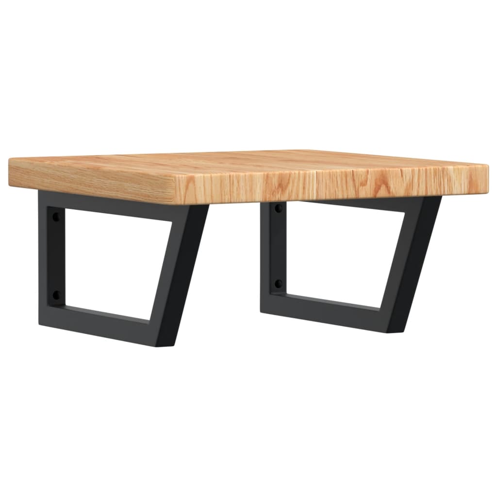 Badkamer wandschap staal en massief eikenhout is nu te koop bij PeponiXL, paradijselijk wonen!