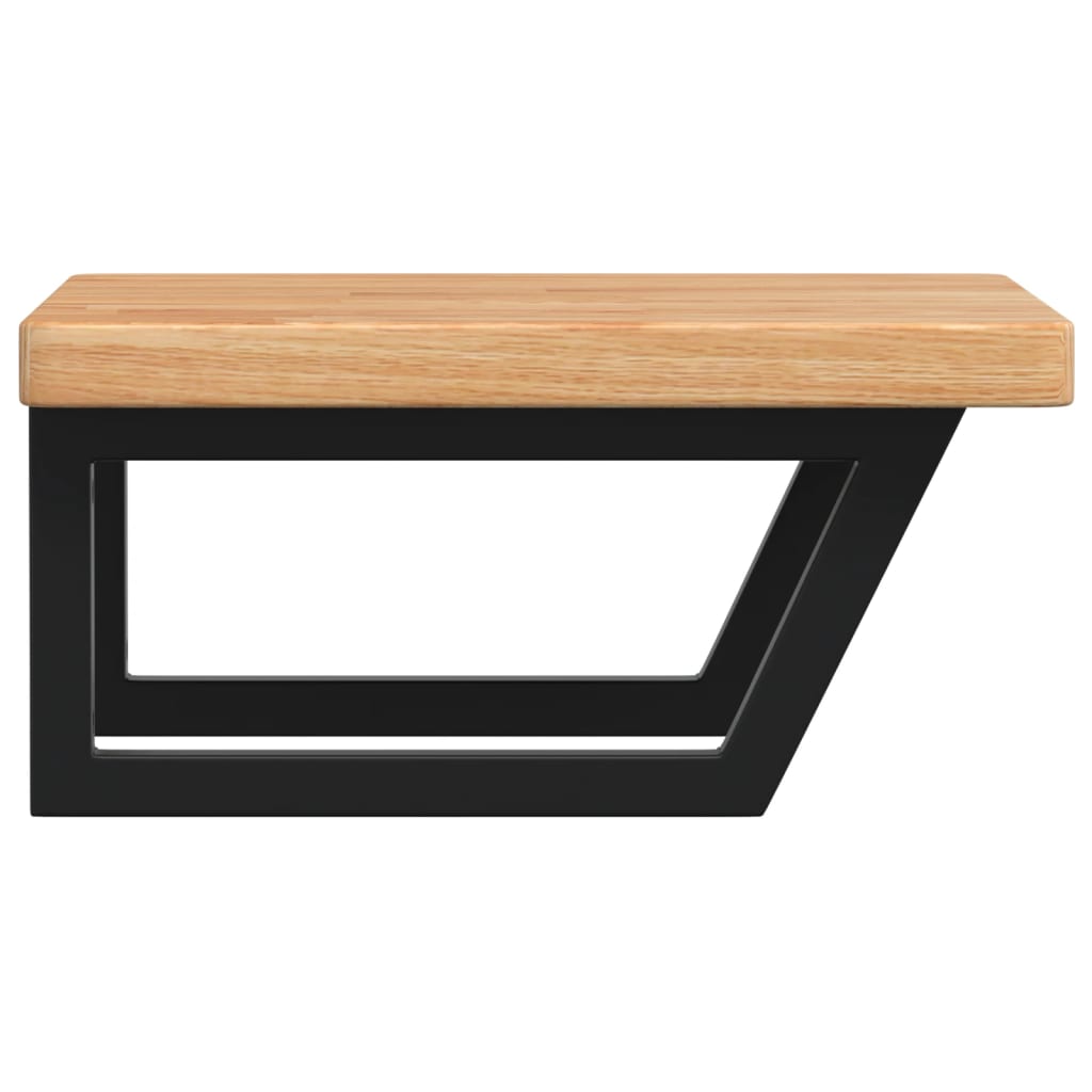Badkamer wandschap staal en massief eikenhout is nu te koop bij PeponiXL, paradijselijk wonen!