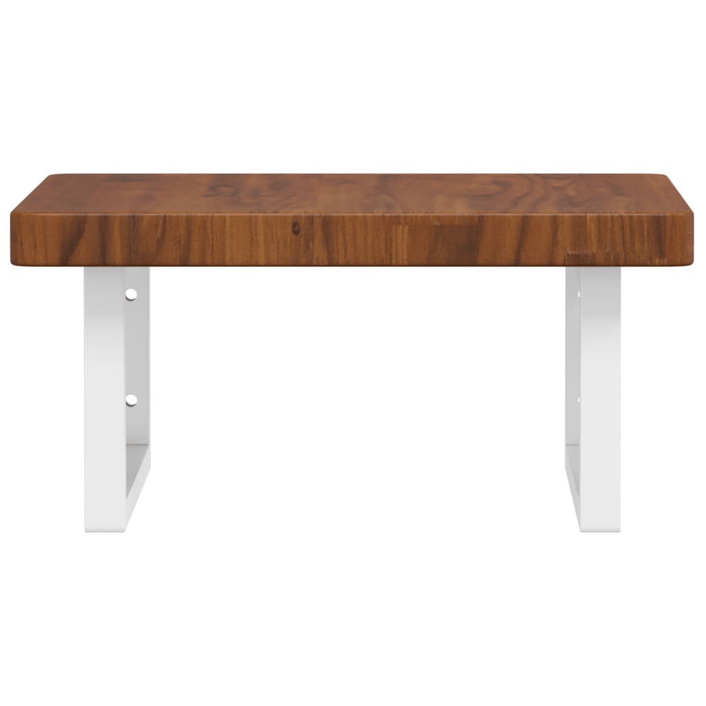 Badkamer wandschap staal en massief eikenhout is nu te koop bij PeponiXL, paradijselijk wonen!
