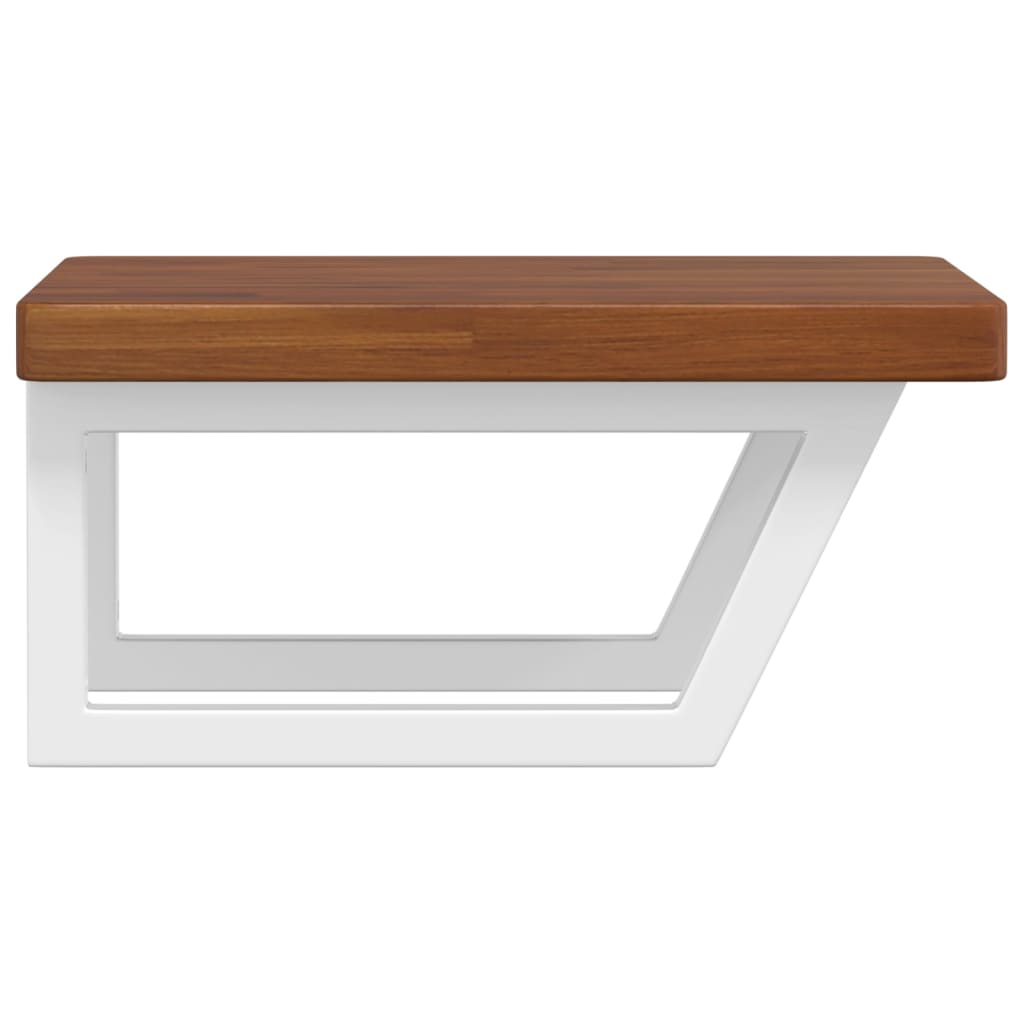 Badkamer wandschap staal en massief eikenhout is nu te koop bij PeponiXL, paradijselijk wonen!
