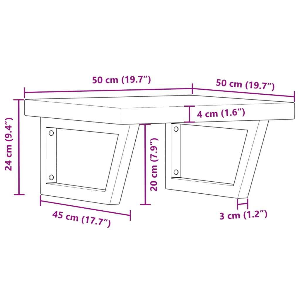 Badkamer wandschap staal en massief eikenhout is nu te koop bij PeponiXL, paradijselijk wonen!