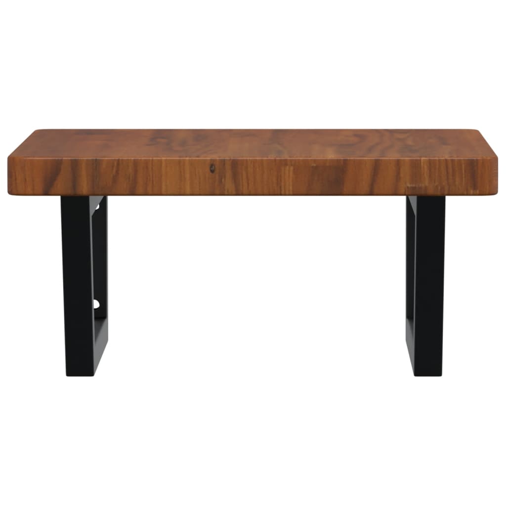 Badkamer wandschap staal en massief eikenhout is nu te koop bij PeponiXL, paradijselijk wonen!