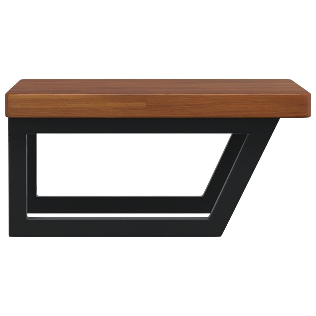 Badkamer wandschap staal en massief eikenhout is nu te koop bij PeponiXL, paradijselijk wonen!