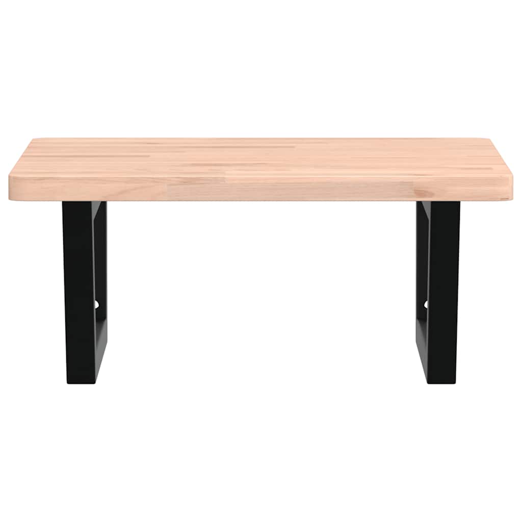 Badkamer wandschap staal en massief beukenhout is nu te koop bij PeponiXL, paradijselijk wonen!