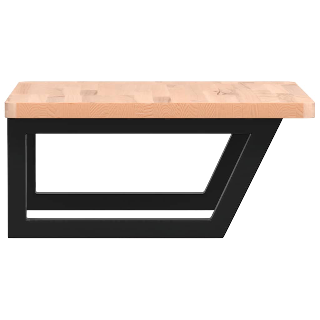 Badkamer wandschap staal en massief beukenhout is nu te koop bij PeponiXL, paradijselijk wonen!