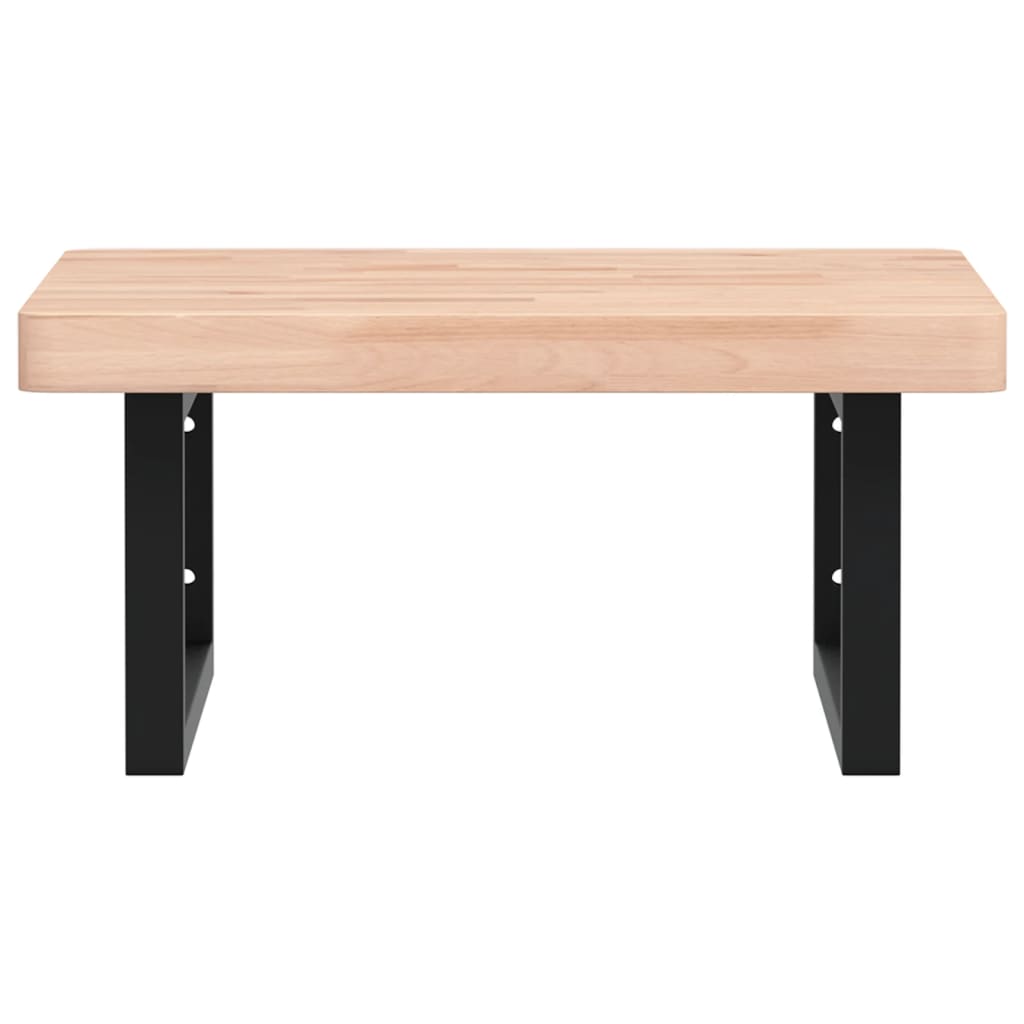 Badkamer wandschap staal en massief beukenhout is nu te koop bij PeponiXL, paradijselijk wonen!