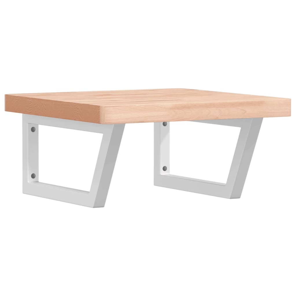 Badkamer wandschap staal en massief beukenhout is nu te koop bij PeponiXL, paradijselijk wonen!