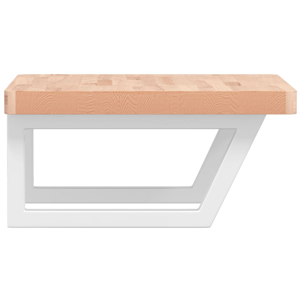 Badkamer wandschap staal en massief beukenhout is nu te koop bij PeponiXL, paradijselijk wonen!