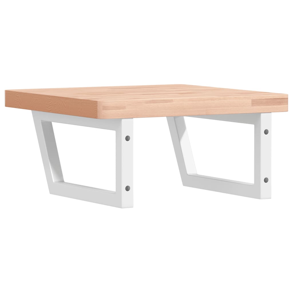 Badkamer wandschap staal en massief beukenhout is nu te koop bij PeponiXL, paradijselijk wonen!
