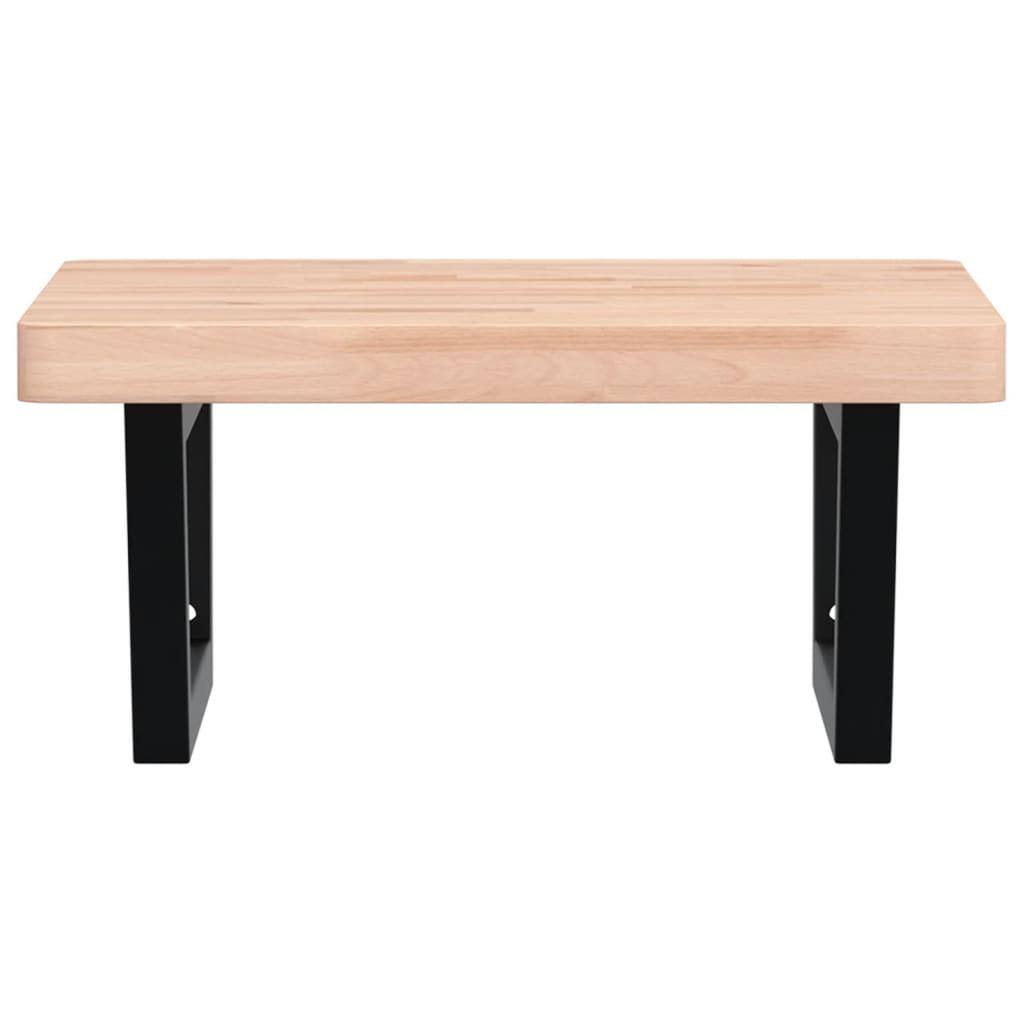 Badkamer wandschap staal en massief beukenhout is nu te koop bij PeponiXL, paradijselijk wonen!