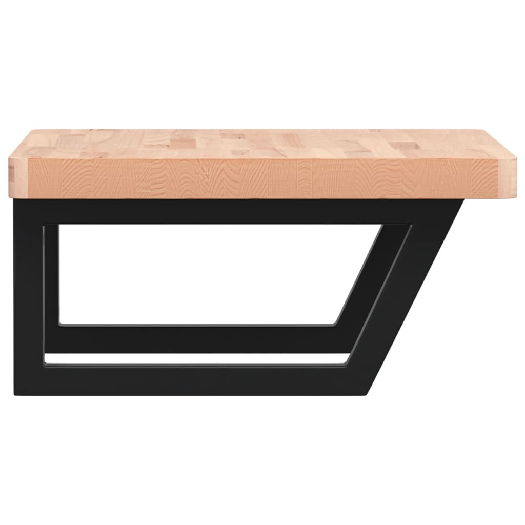 Badkamer wandschap staal en massief beukenhout is nu te koop bij PeponiXL, paradijselijk wonen!