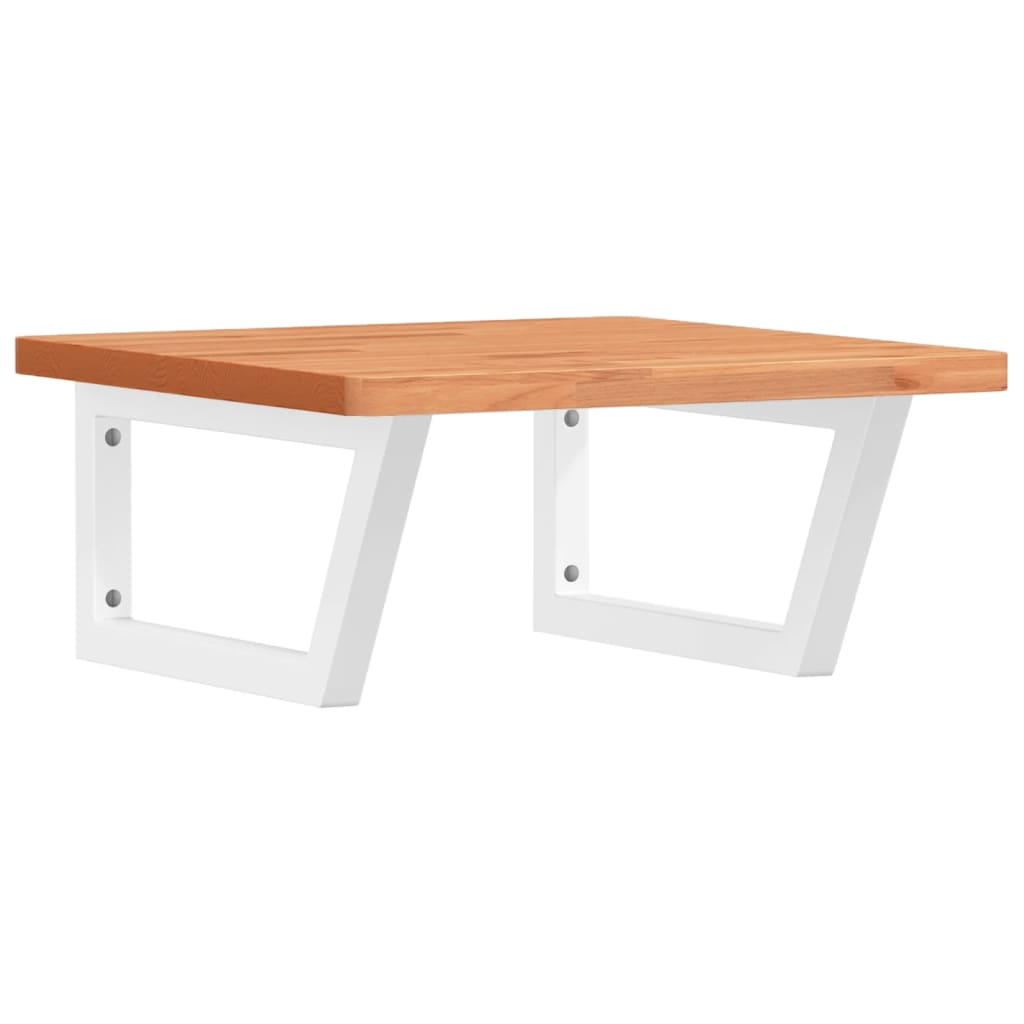 Badkamer wandschap staal en massief beukenhout is nu te koop bij PeponiXL, paradijselijk wonen!