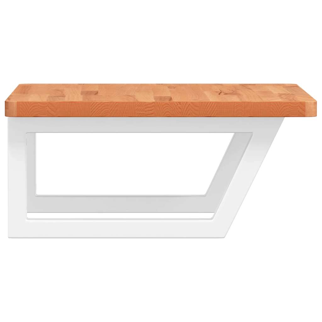 Badkamer wandschap staal en massief beukenhout is nu te koop bij PeponiXL, paradijselijk wonen!